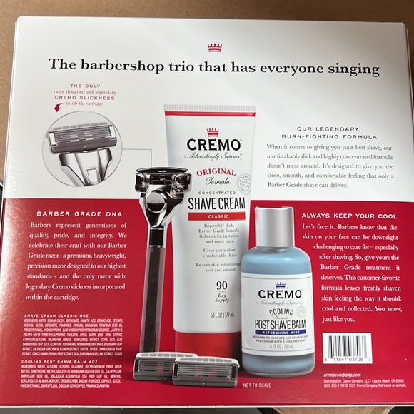 Cremo Barber Grade Shave Kit NEW - Picture 2 of 2